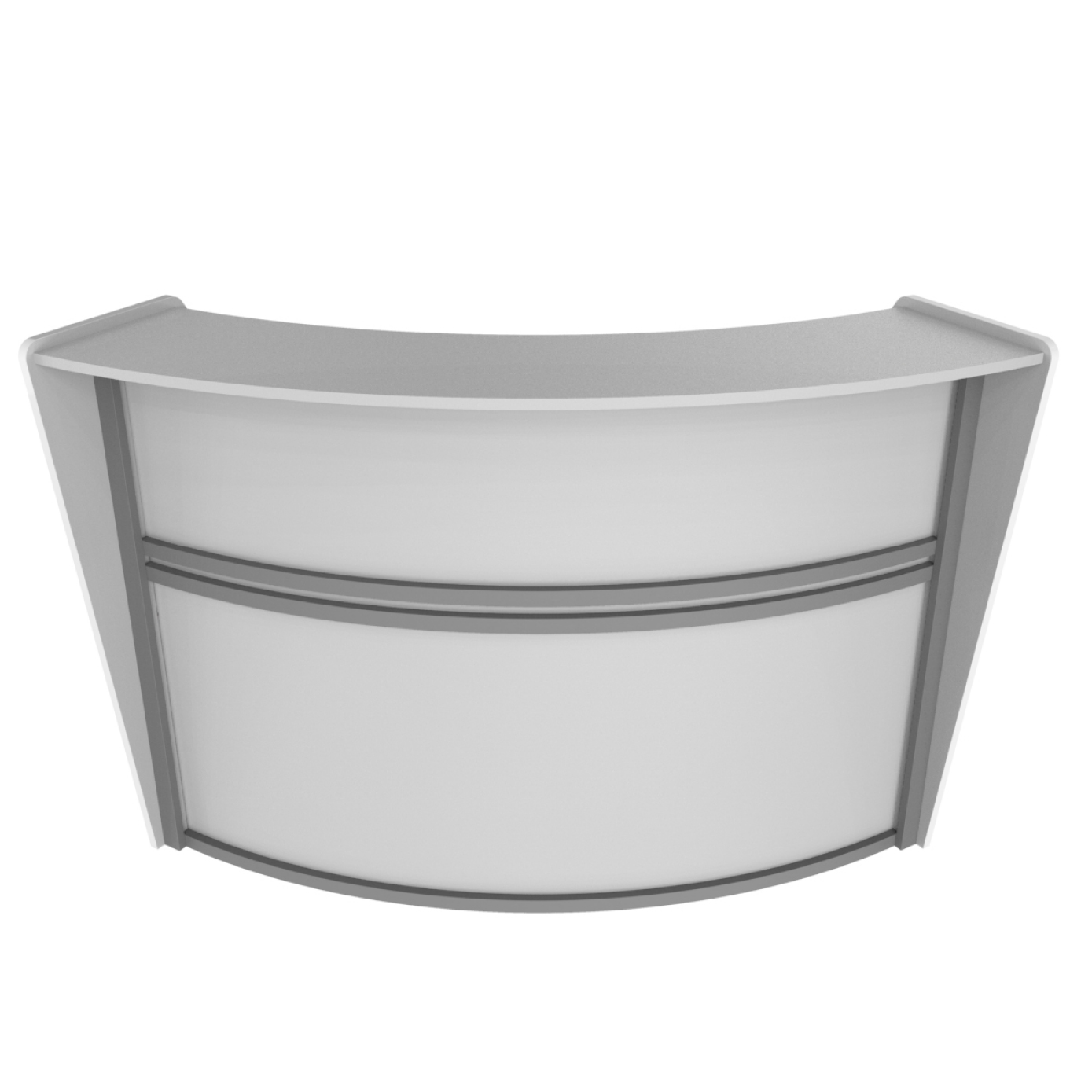 Recepción Curva con Policarbonato Modular Trento Mod.Z552