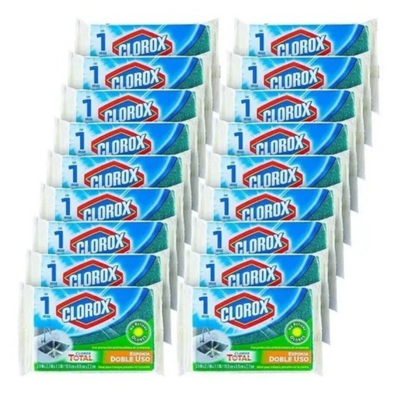 Esponja Lava trastes Clorox 642512 Doble Uso 
