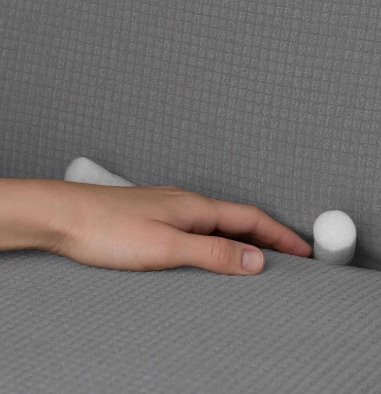 Cubre Sala Ajustable Stretch Fit Elástico 3 Piezas Perla