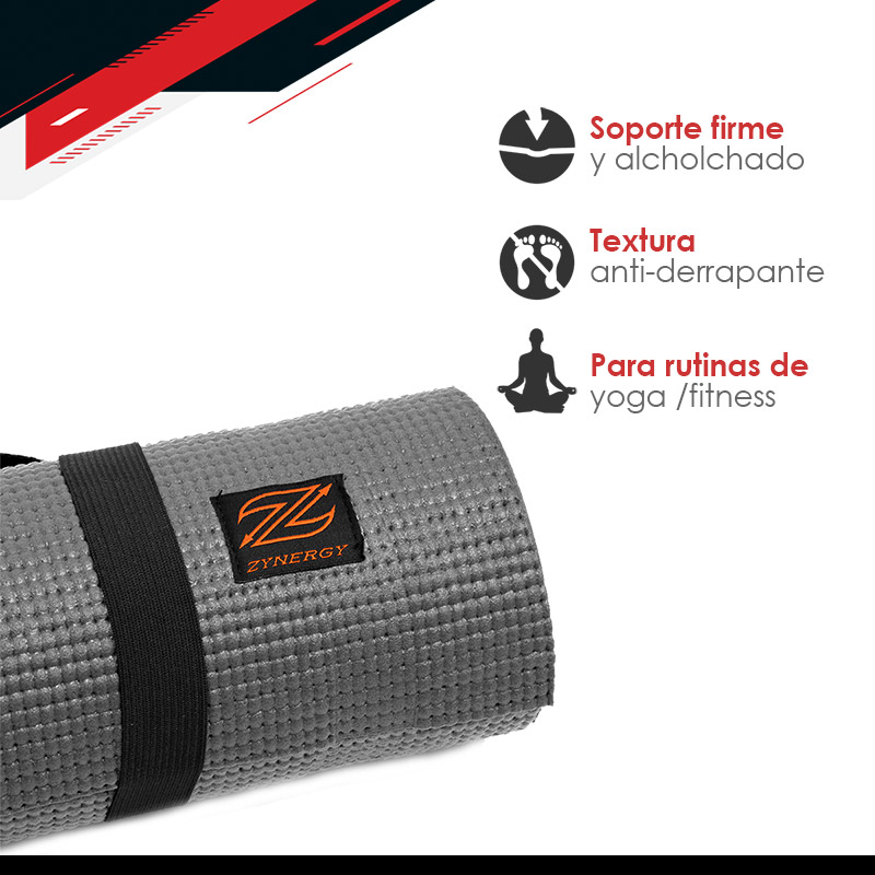 Tapete De Yoga / Fitness Zynergy 5mm De Grosor 173x61cm