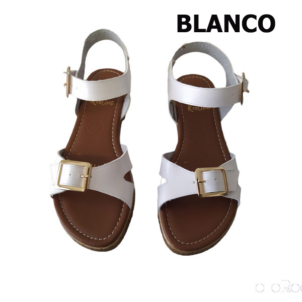HUARACHE SANDALIA JUVENIL MUJER TACÓN BAJO K.ROLINE MOD.3701