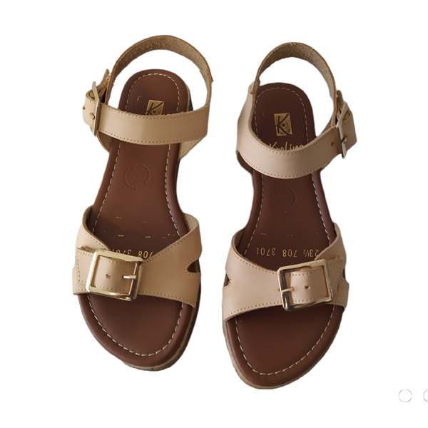 HUARACHE SANDALIA JUVENIL MUJER TACÓN BAJO K.ROLINE MOD.3701