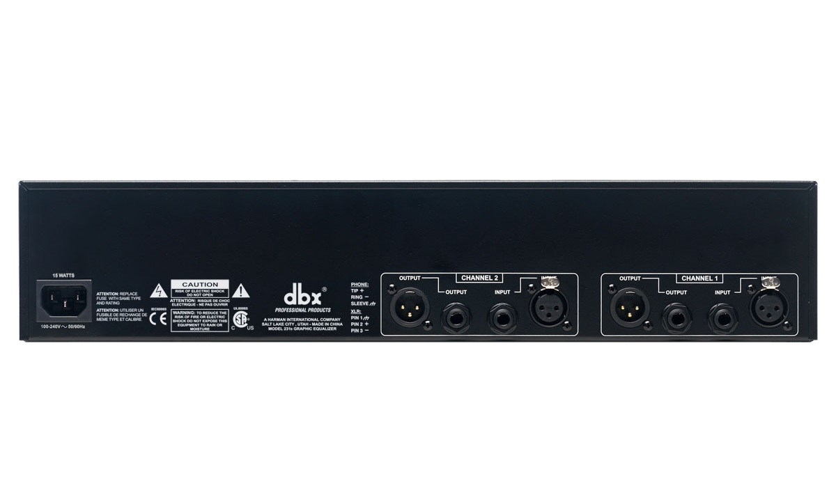 Ecualizador Gráfico Dbx 231s De 31 Bandas Doble Canal