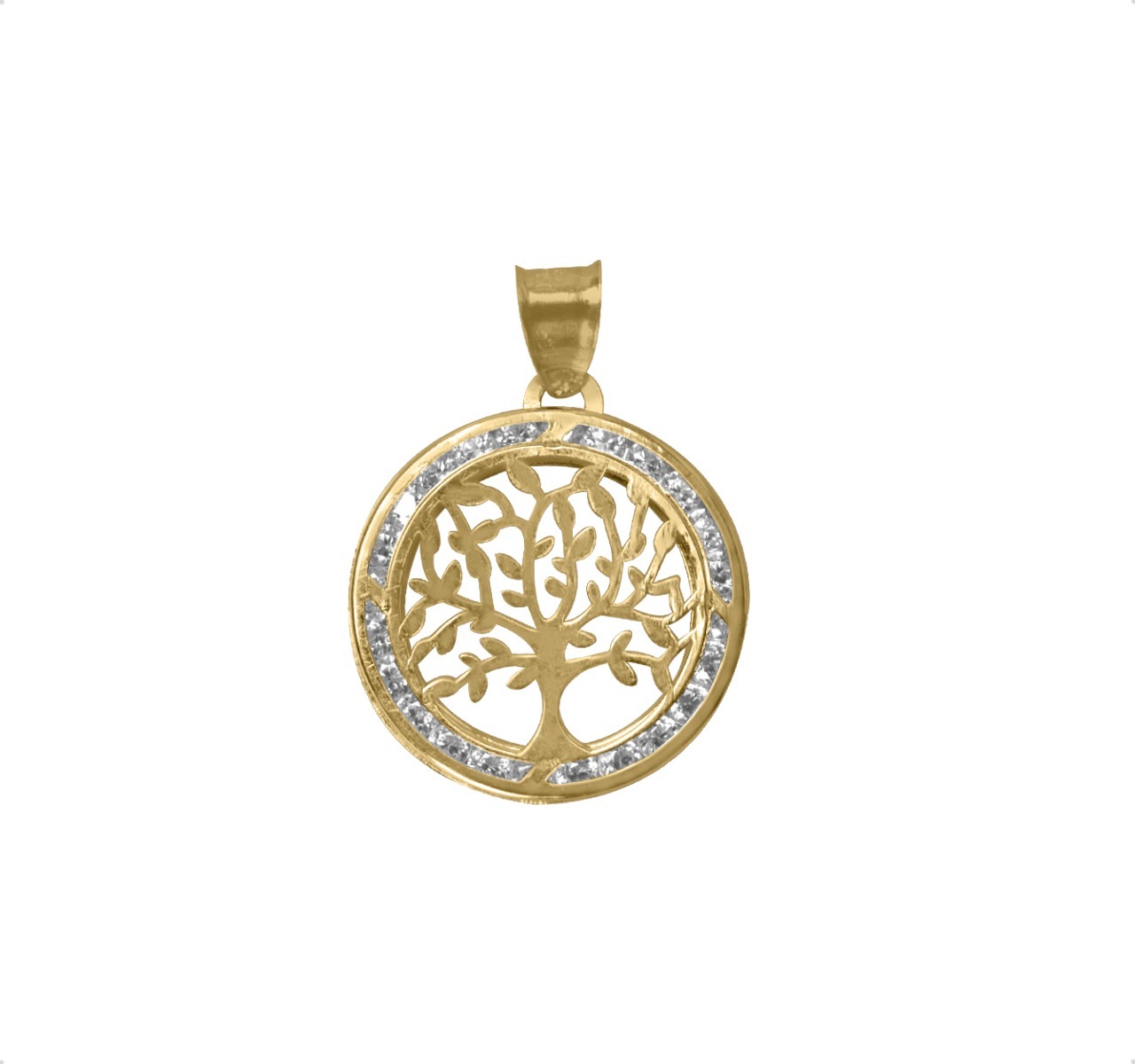 Dije Arbol De La Vida Oro 10k 1.1gr + Cadena De Regalo