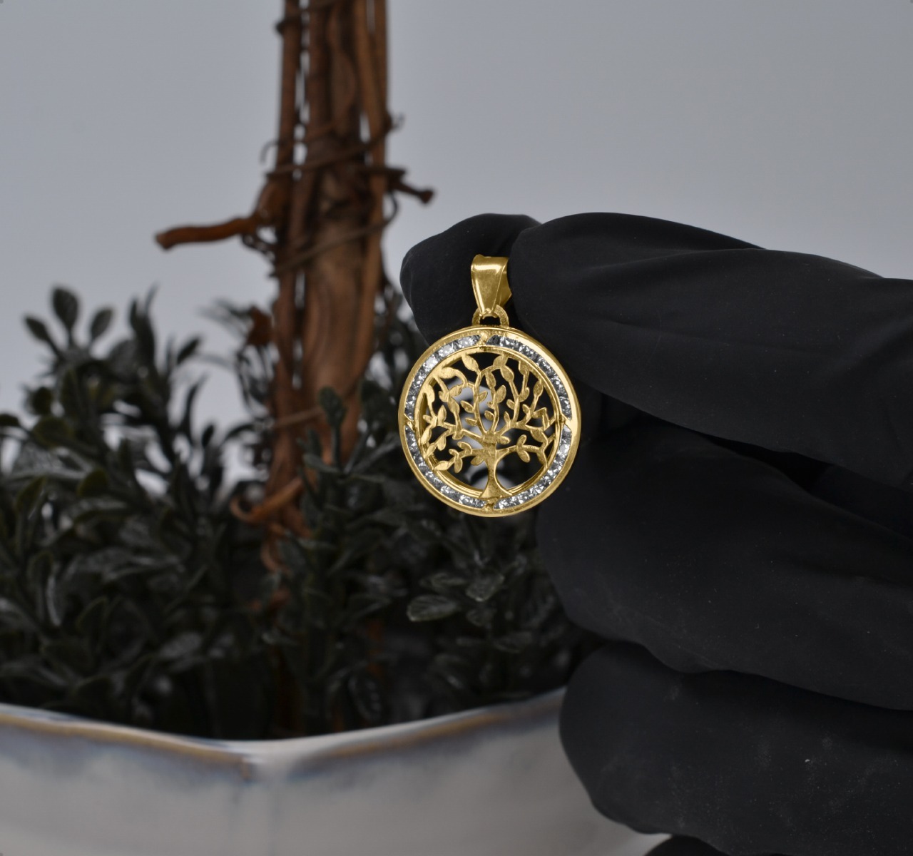 Dije Arbol De La Vida Oro 10k 1.1gr + Cadena De Regalo