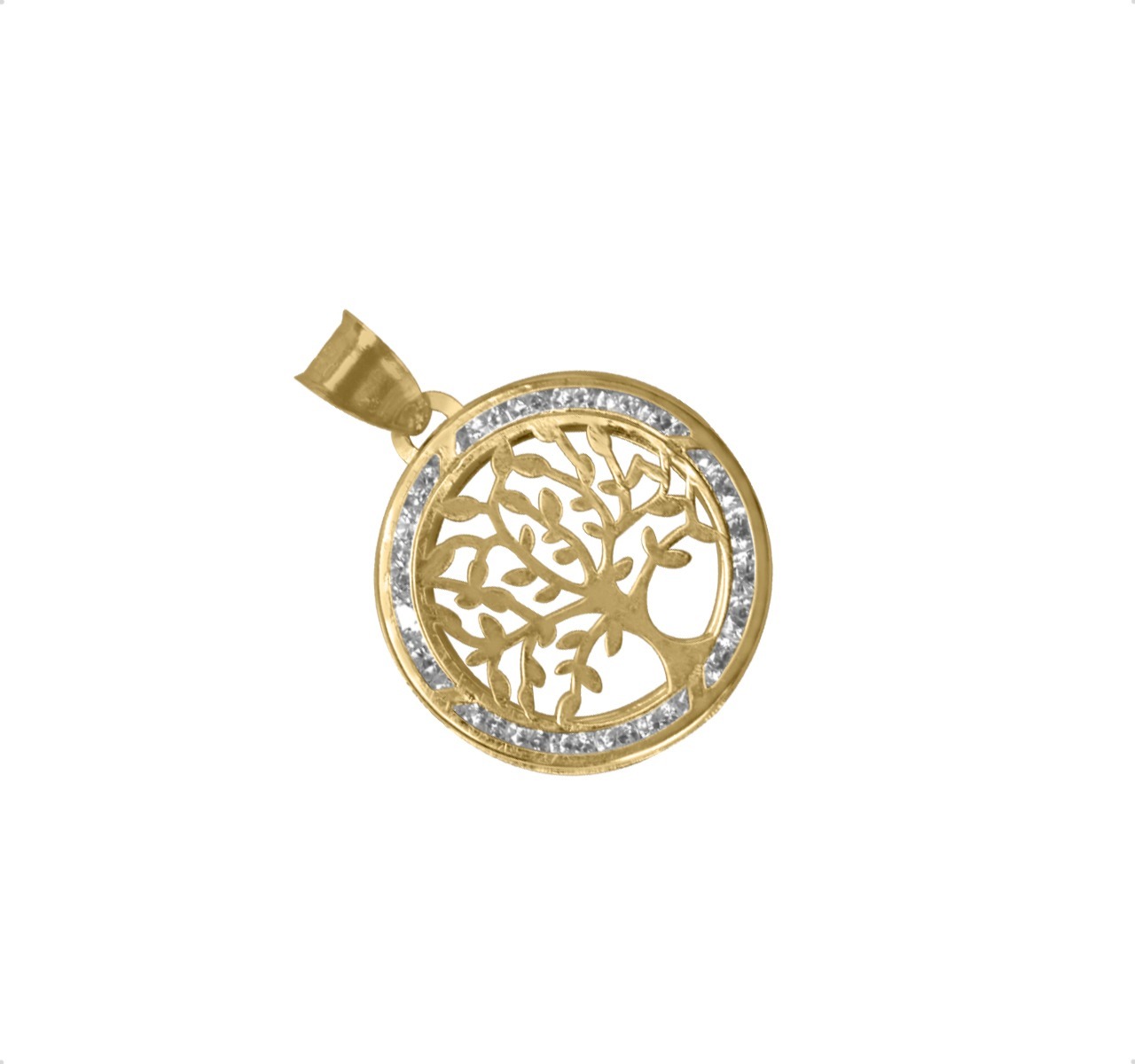 Dije Arbol De La Vida Oro 10k 1.1gr + Cadena De Regalo