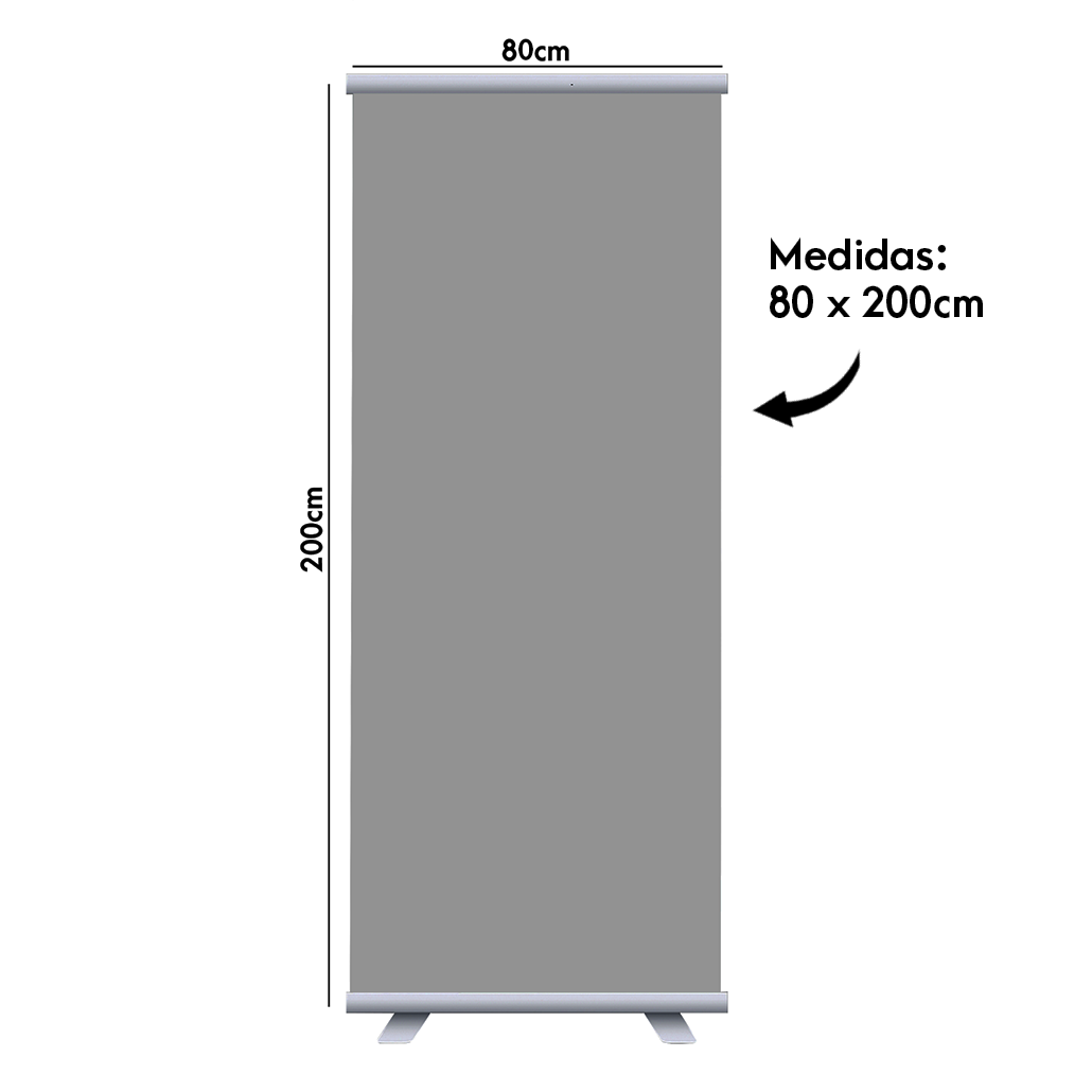 Roll Up Banner Publicitario De Aluminio 85x200
