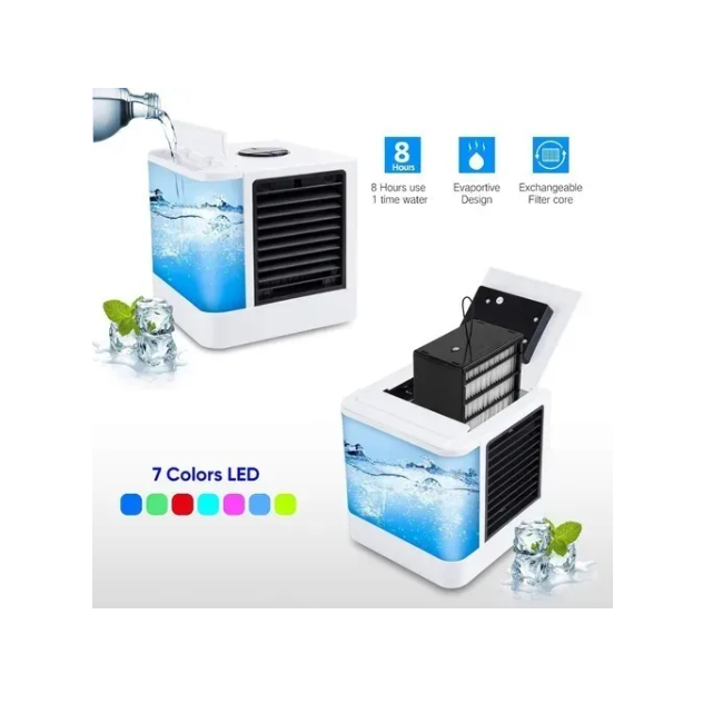 Mini Aire Acondicionado Clima Portatil Con Luz Enfriador .