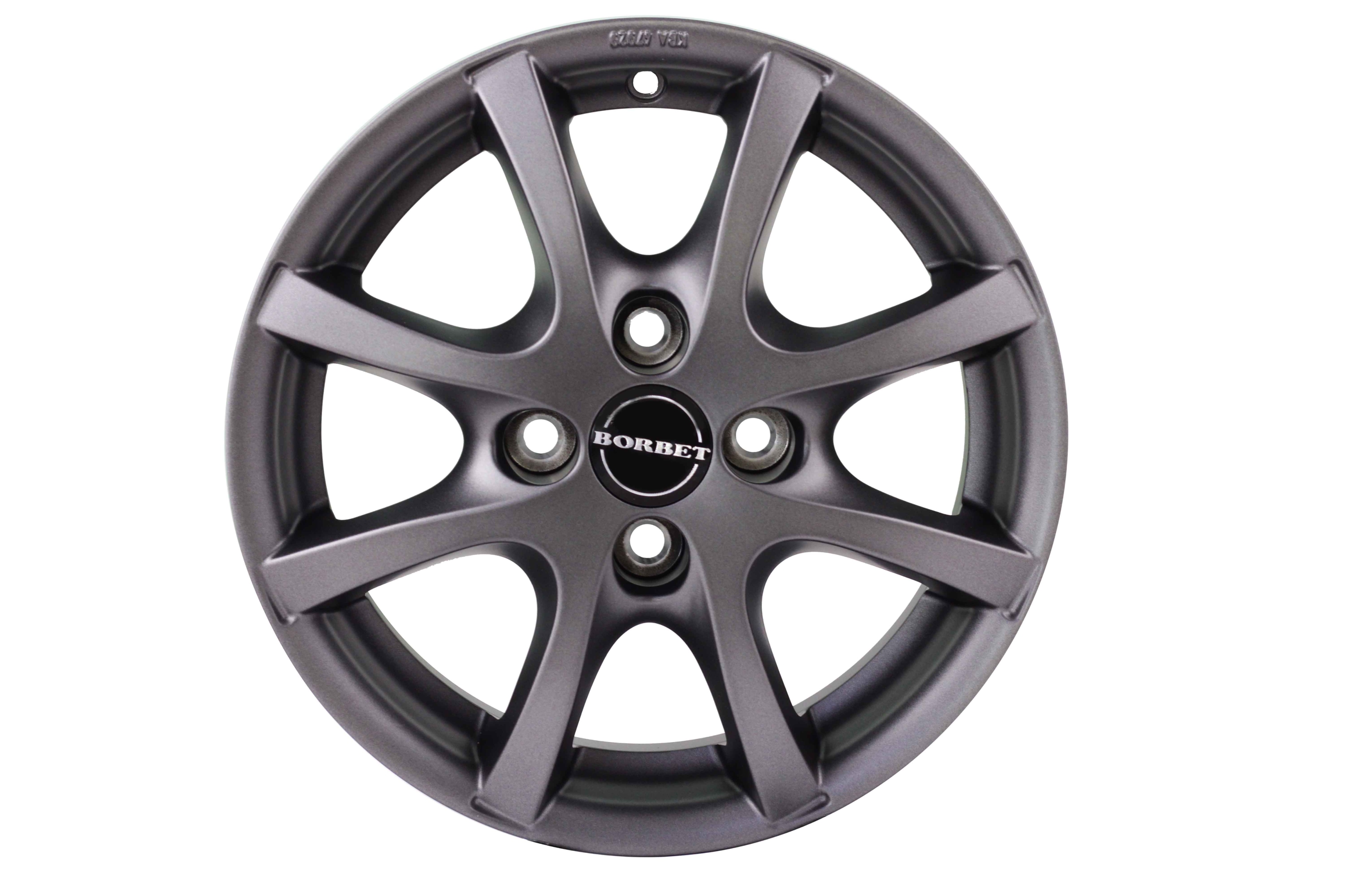 Juego De Rines 14 Kioto Color Negro Nissan March Versa Note