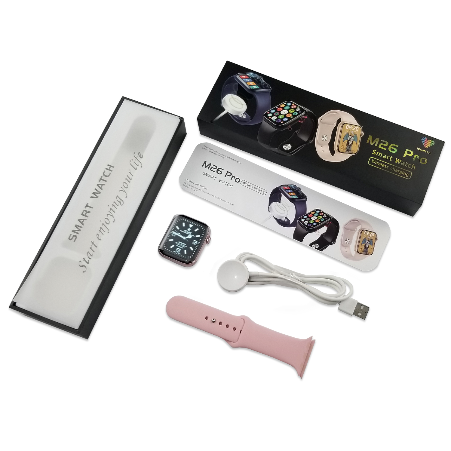 Smartwatch M26 Pro 2022 Carga Inalambrica Gama Alta M26 Plus