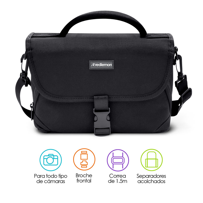 Mochila para Cámara Fotográfica Tipo Maletín con Separadores Redlemon