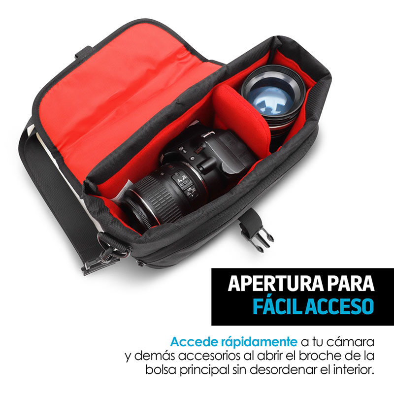 Mochila para Cámara Fotográfica Tipo Maletín con Separadores Redlemon