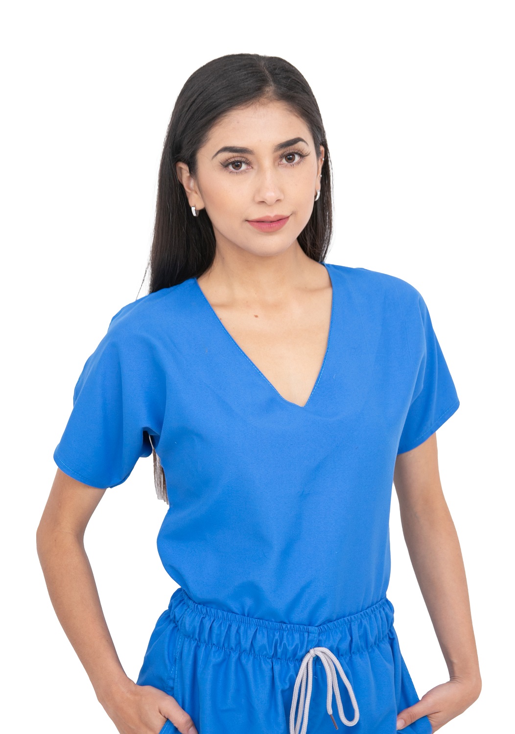 Pijama Quirúrgica Azul Plumbago Jogger Antifluidos Dama