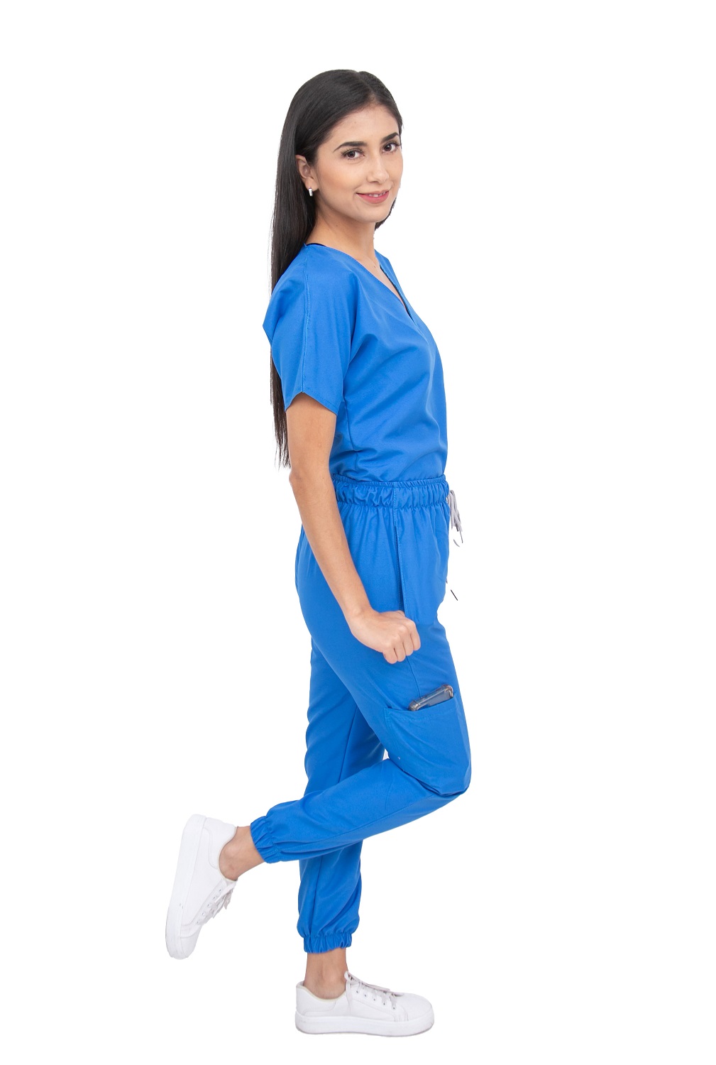 Pantalón Jogger Mujer Quirúrgico Blanco Scrubs Cupatitzio