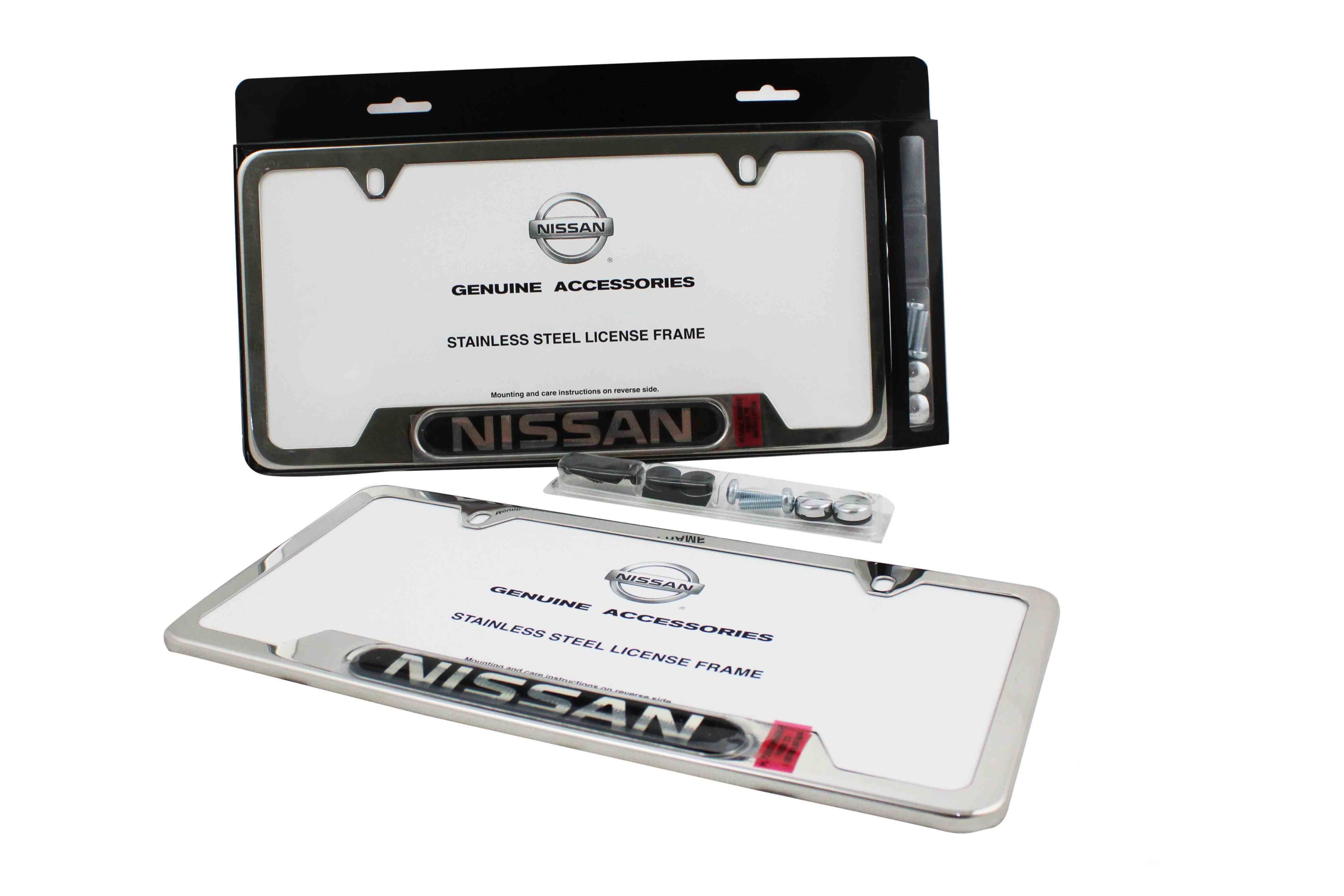 Porta Placas Cromado Nissan Original