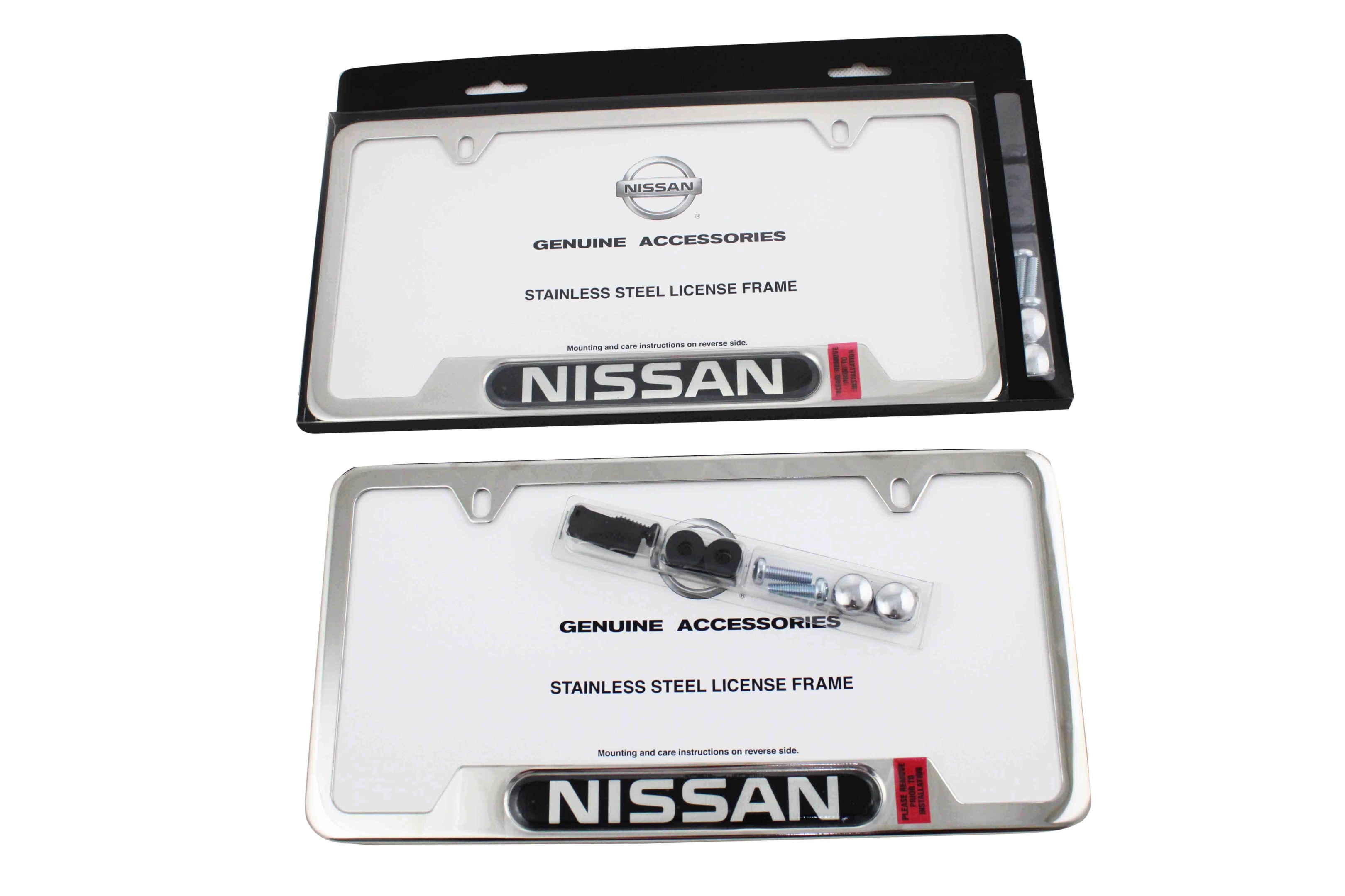 Porta Placas Cromado Nissan Original
