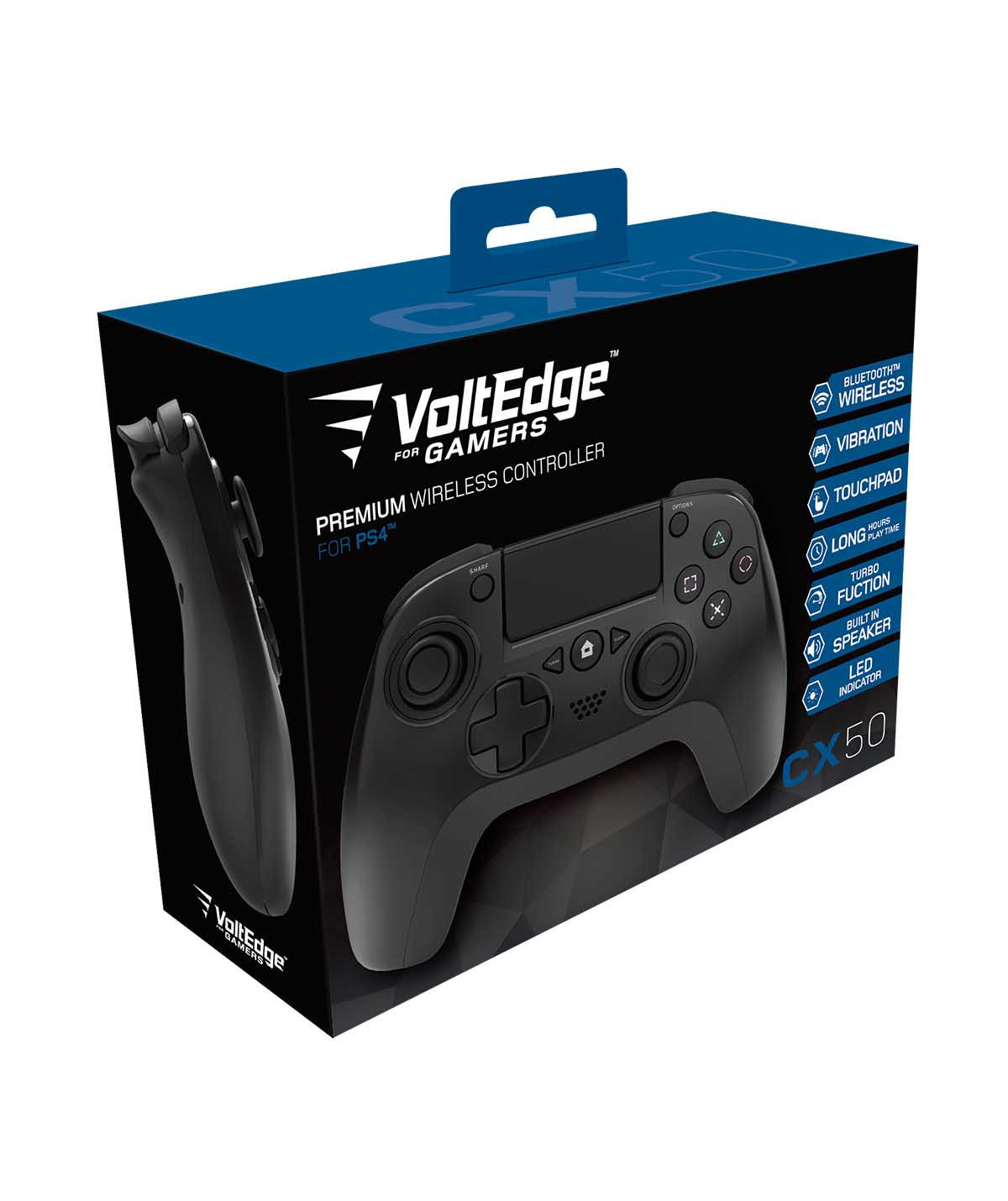 Control Inalambrico VoltEdge Premium Wireless Controller CX50 PS4 - Negro