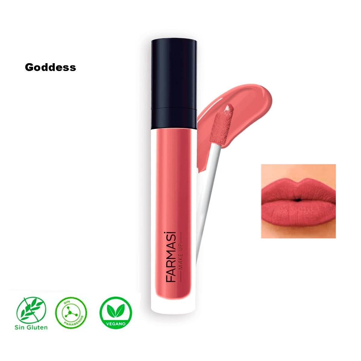 Labial Liquido Matte Farmasi  Larga Duracion Y Alta Cobertura Maquillaje Para Labios