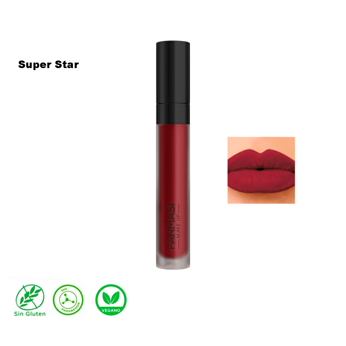 Labial Liquido Matte Farmasi  Larga Duracion Y Alta Cobertura Maquillaje Para Labios