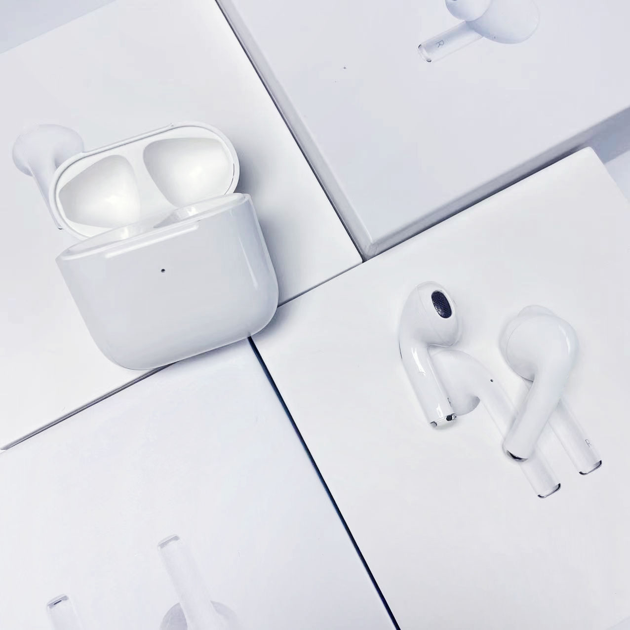 TWS Auriculares PRO5 Bluetooth V5.0-SIRI-GPS Localizable/Iphone 8,9,10,11,12 &13 & Android-Blanco