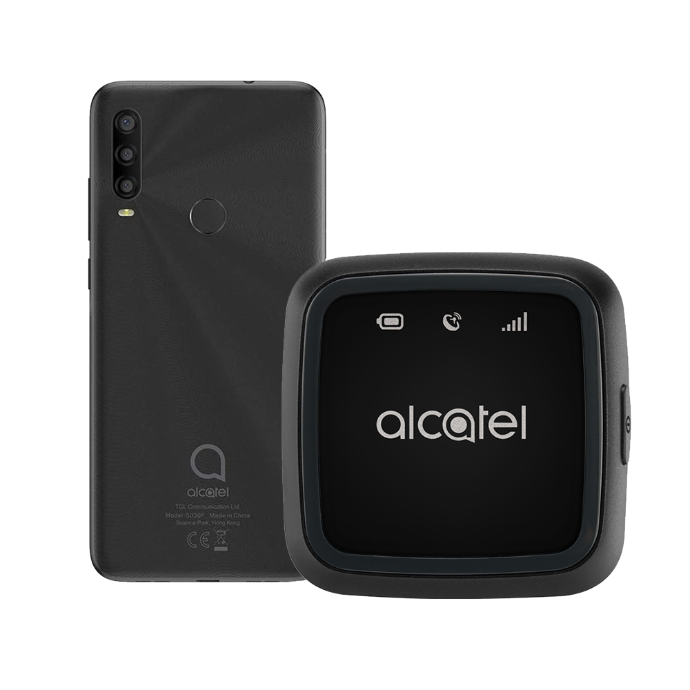 Combo Alcatel LTE 5030A 1SE 64GB Gris Kit+ Move Track Alcatel Negro
