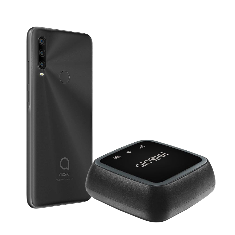 Combo Alcatel LTE 5030A 1SE 64GB Gris Kit+ Move Track Alcatel Negro