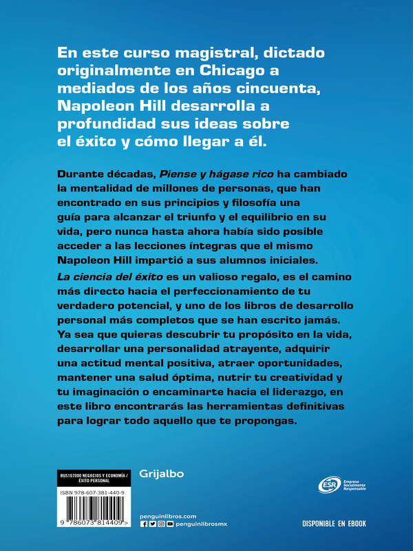 La ciencia del éxito- Napoleon Hill