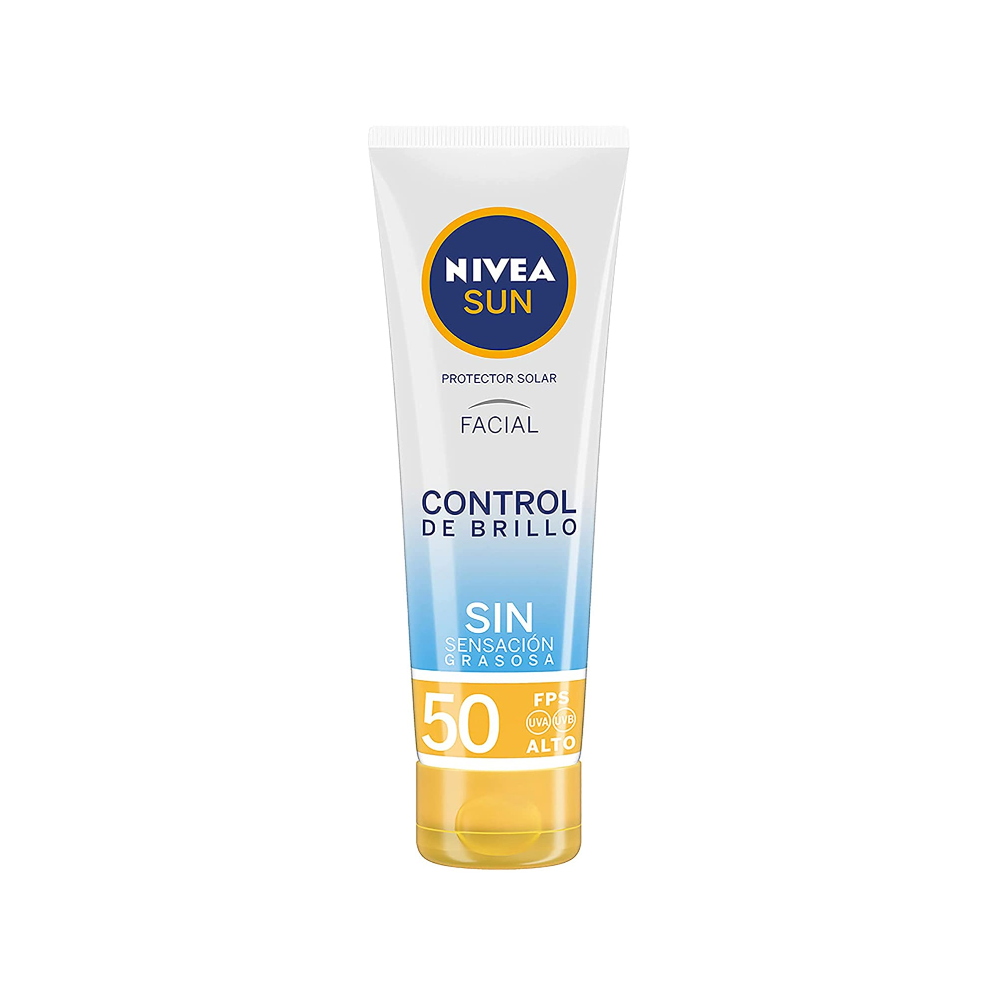 Nivea Sun Protector Solar Facial Control De Brillo Fps 50+, 50ml