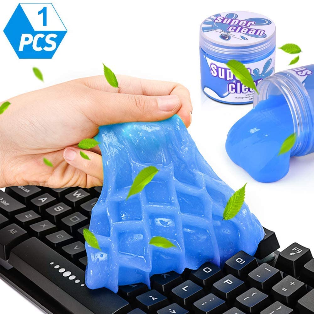 Gel de Limpieza para Detalles de Coche, Masilla de Limpieza para Coche, Limpiador Teclado Gel Universal de Limpieza de Polvo, para Computadoras, Ventilaciones de Automóviles, Impresoras