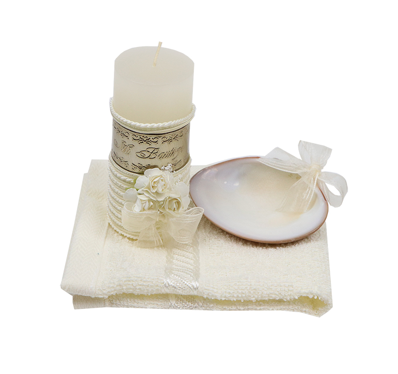 Vela para Bautizo Niña y Niño Paloma Rubio Set 01