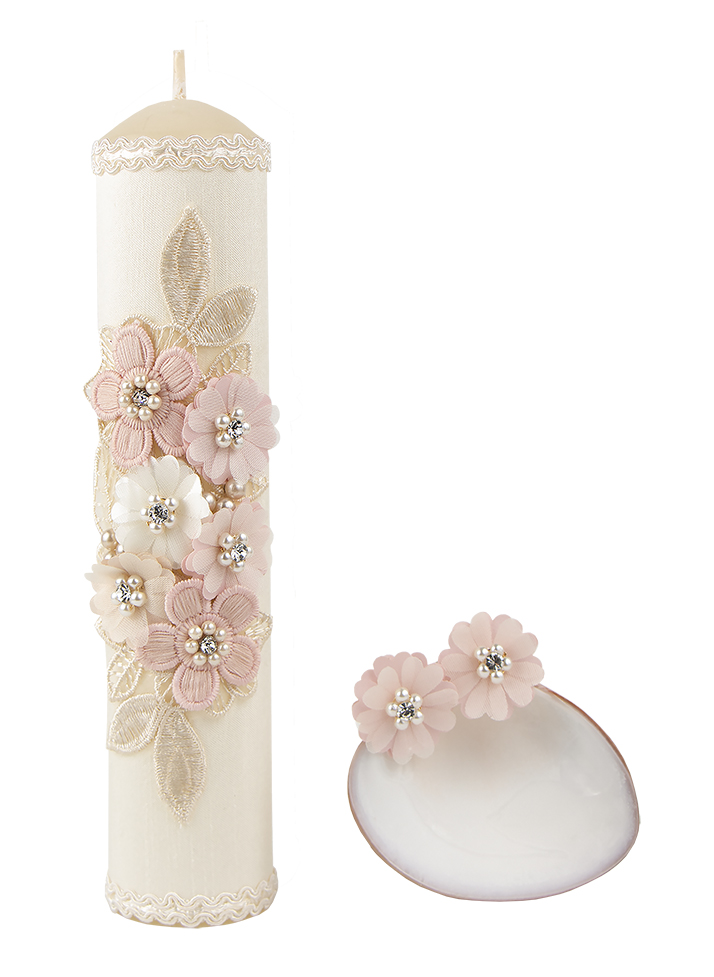 Vela para bautizo niña Paloma Rubio Set 22