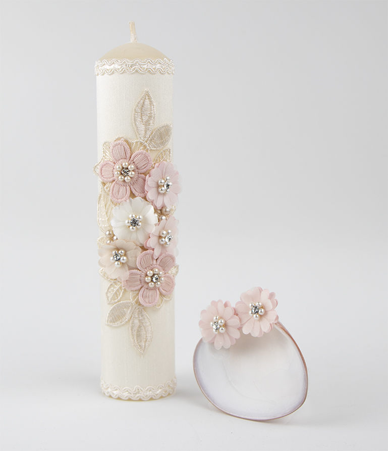 Vela para bautizo niña Paloma Rubio Set 22