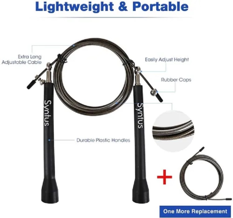 Kit Rodillo Rueda Abdominal Barras Push-up Cuerda Negro 