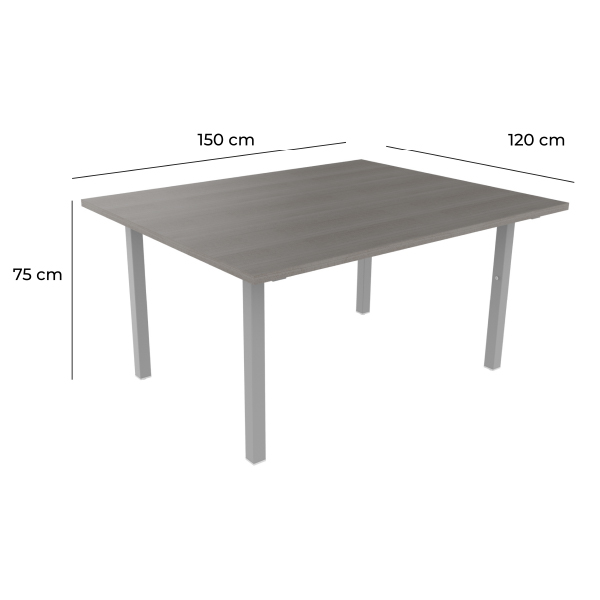 Mesa Rectangular de Comedor para 6 personas Trento Mod.Z517