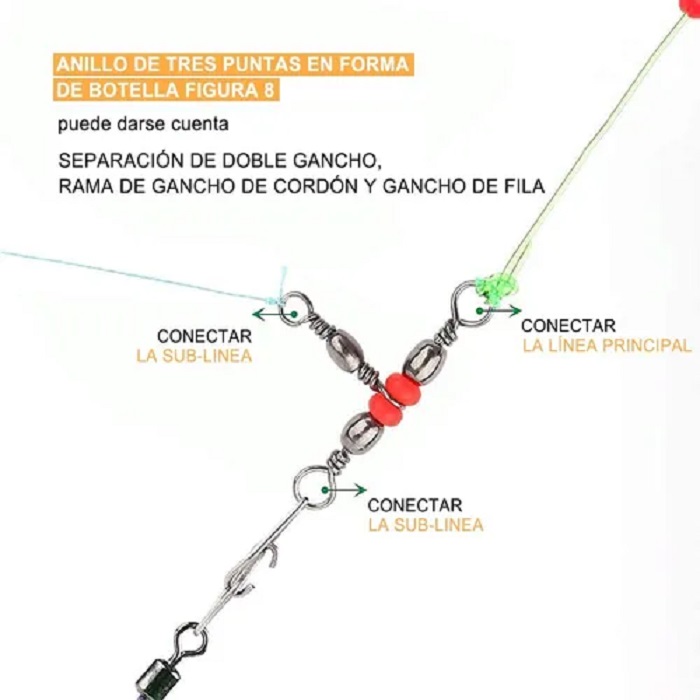 Kit De Accesorios Para Pesca 264 Piezas Negro con Amarillo