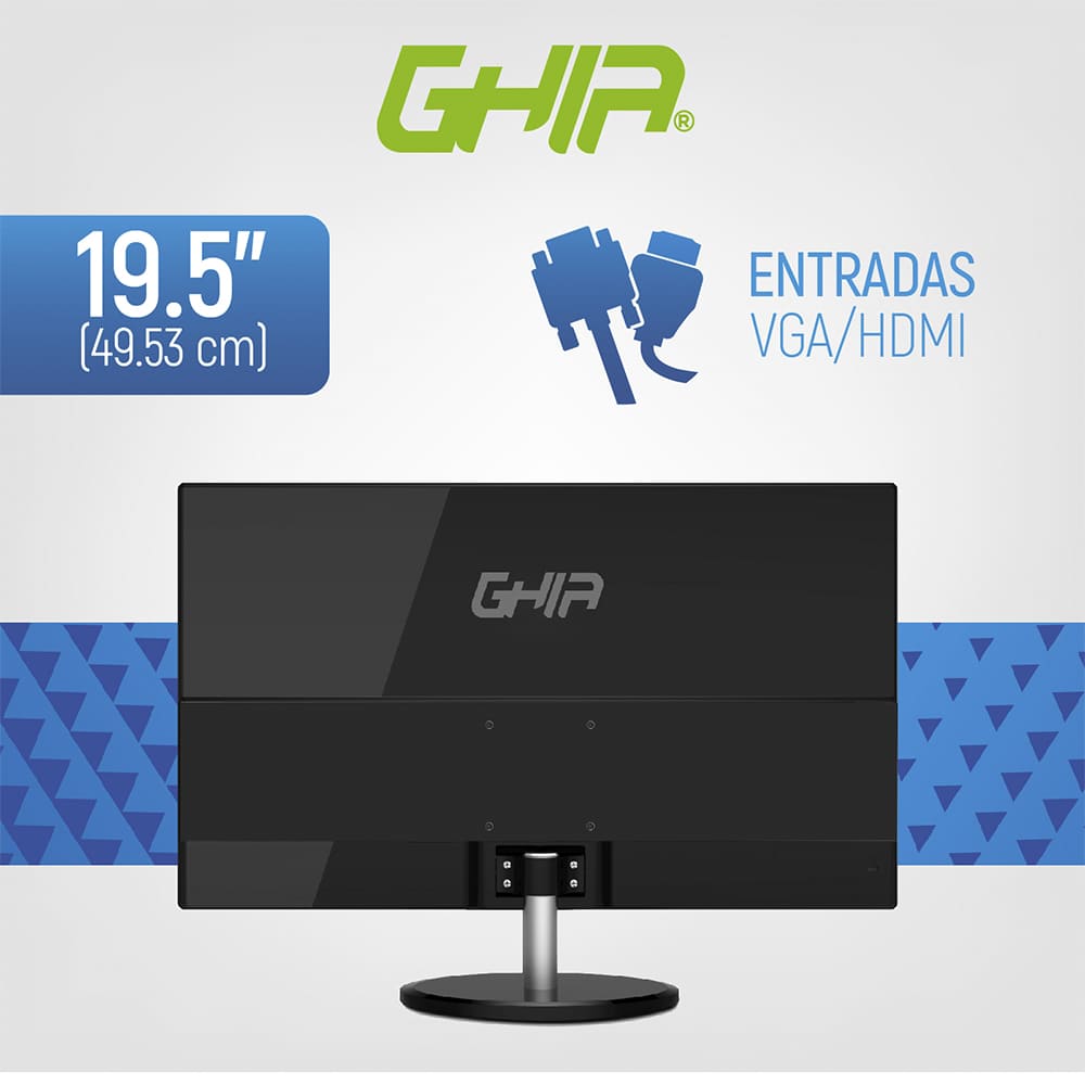 Monitor LG 20 Pulgadas Led Hd, Entrada Hdmi Y Vga, 60hz Color Negro