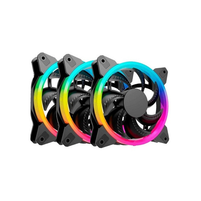 Kit de 3 Ventiladores Ocelot Gamer de 120 mm RGB
