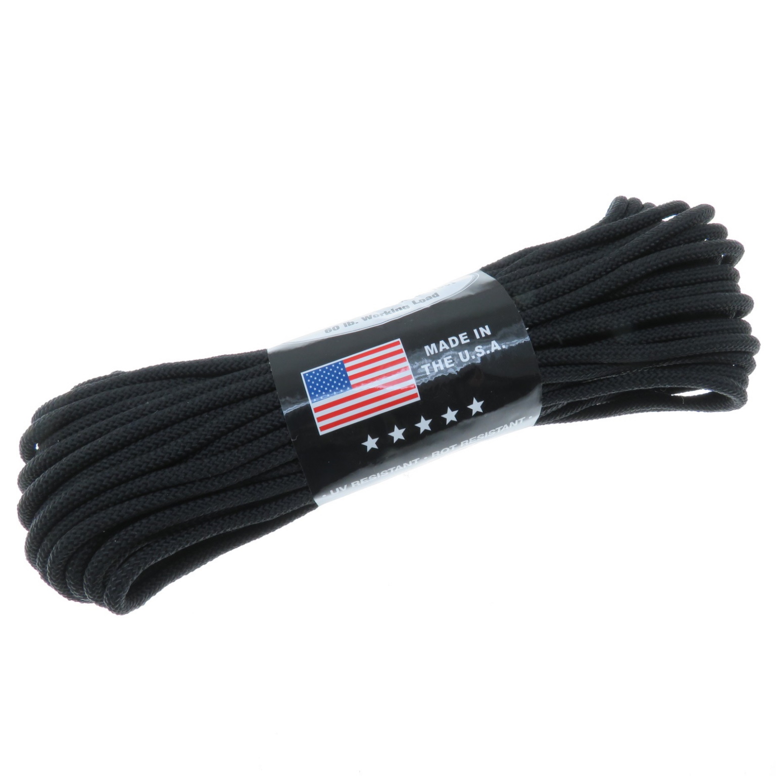 Rg1114Uh Rollo Utility Cord Cuerda Utilitaria Negra.