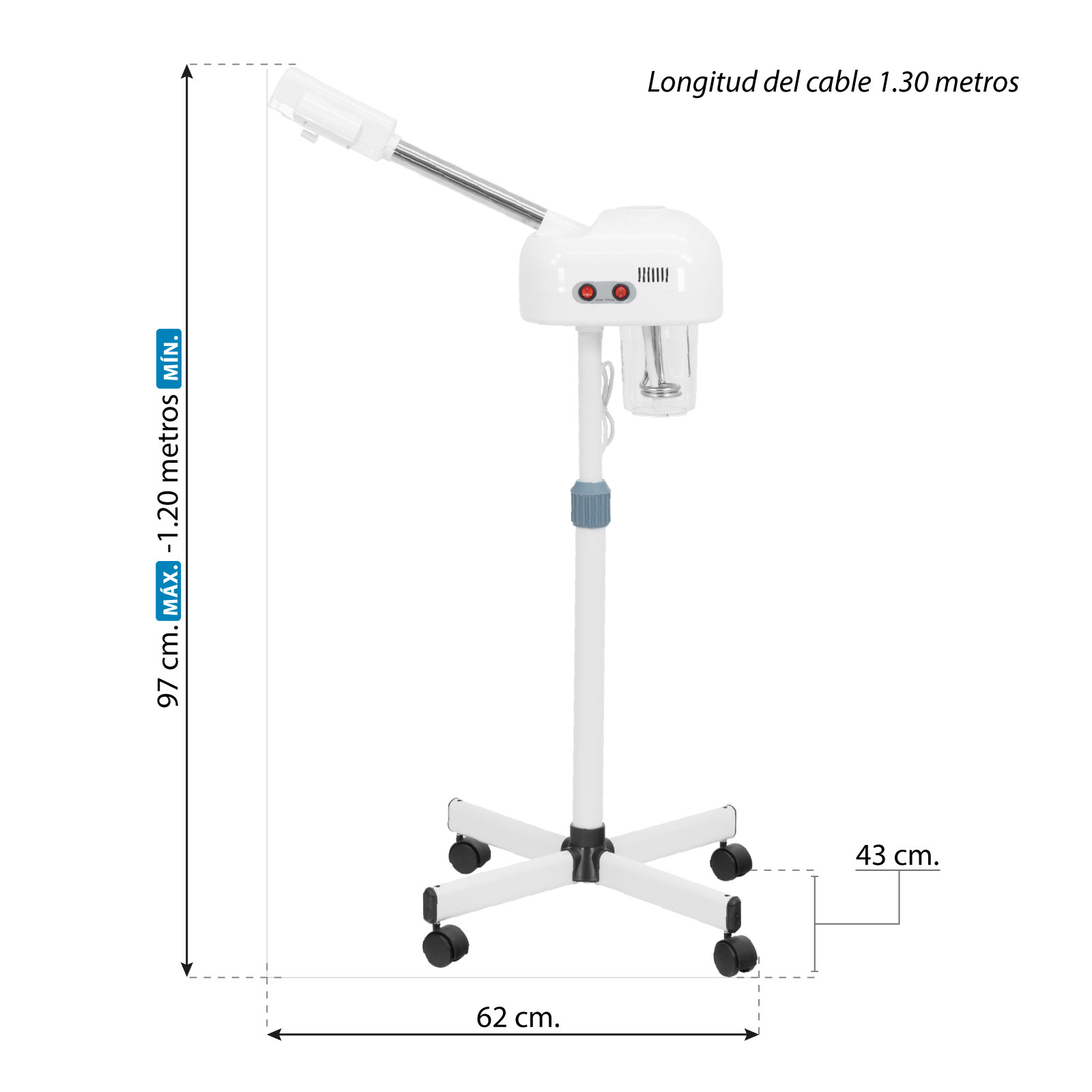Vaporizador Facial Profesional Relajacion por Vapor de Ozono