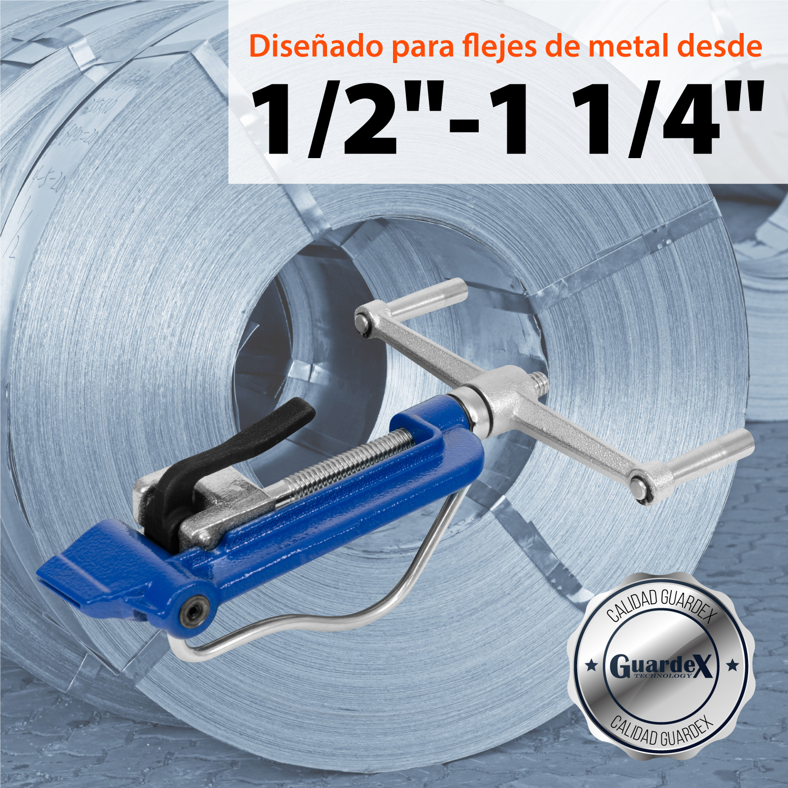 Flejadora Tensionadora Manual tipo Band-it Cintillas Acero