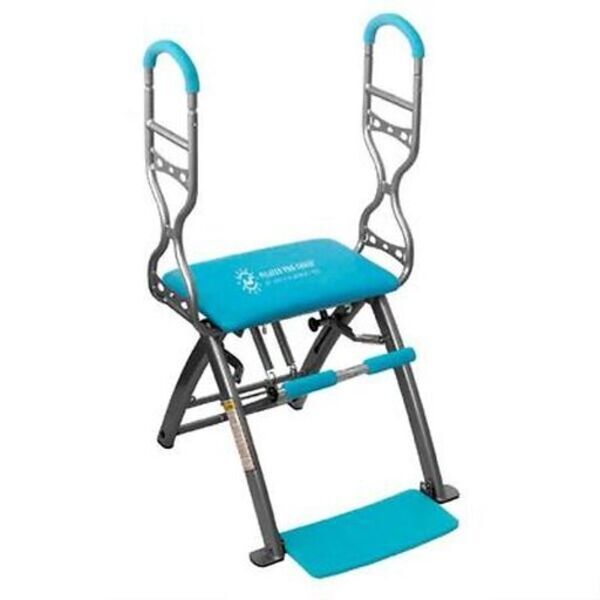 Pilates Pro Chair MAX, Silla de Pilates con Asas Esculpidoras, Gimnasio Completo, Entrenamiento en casa