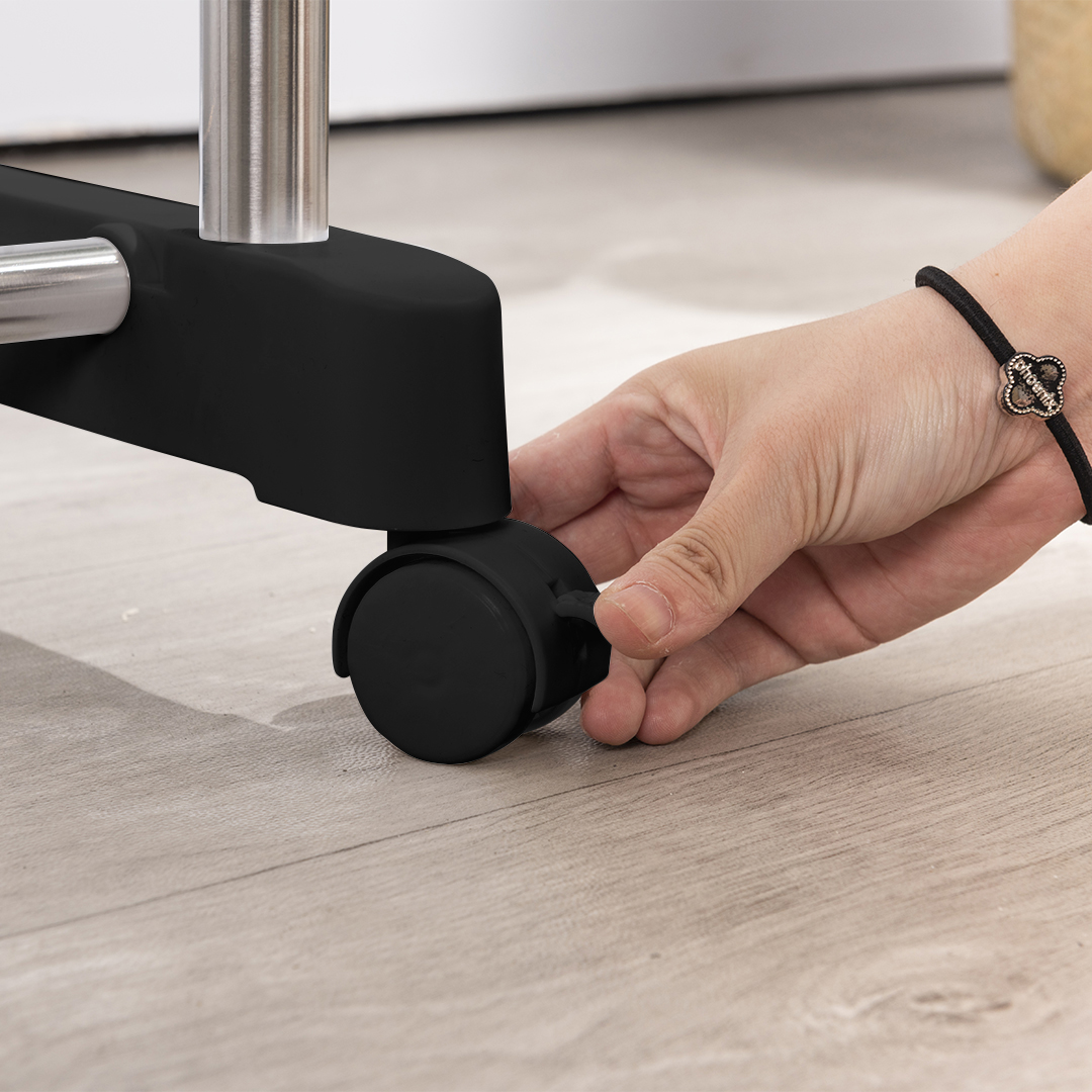 Perchero Rack Doble Organizador Movil para Ropa Lavanderia