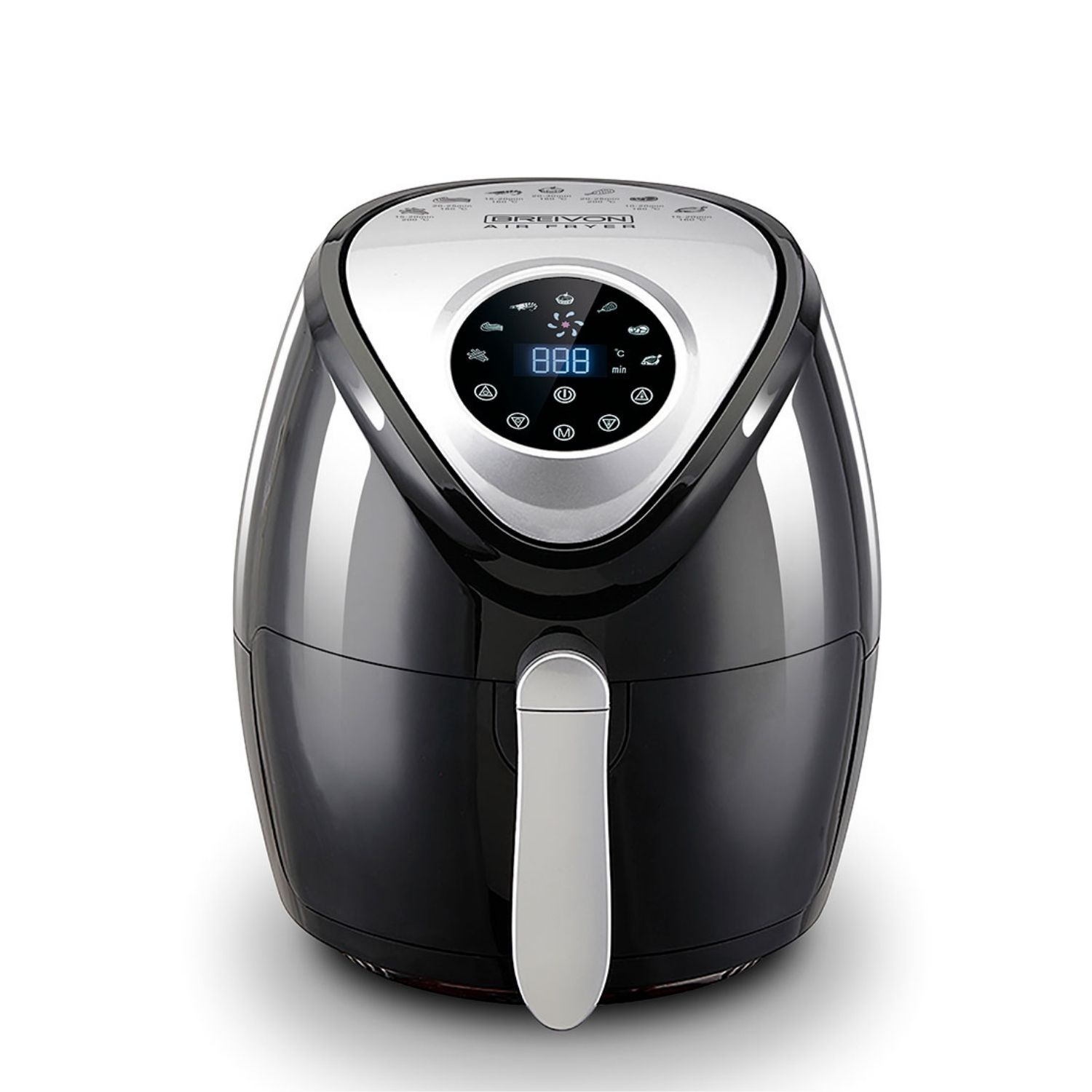 Freidora Eléctrica De Aire Breivon Ready Cook 3.2L Pantalla Táctil/ 7 Programas Preestablecidos y Recetario Gratis