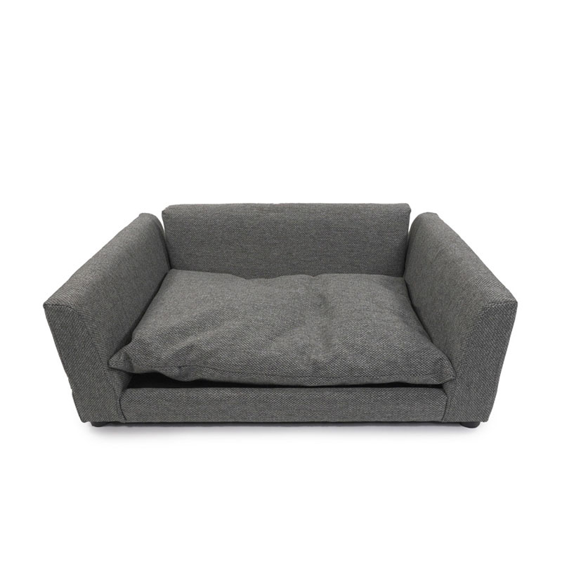 Sofa Moderno Sillon Para Perro Raza Mediano Mascotas Leilany Gris