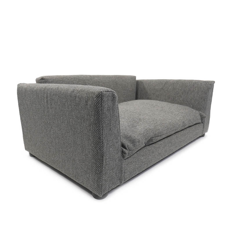 Sofa Moderno Sillon Para Perro Raza Mediano Mascotas Leilany Gris