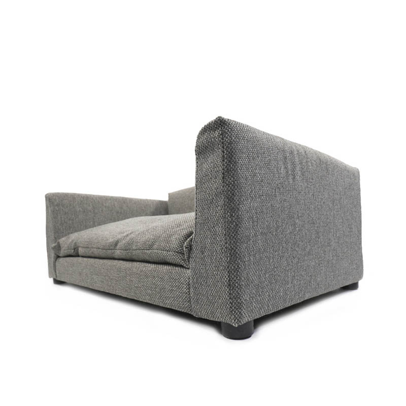 Sofa Moderno Sillon Para Perro Raza Mediano Mascotas Leilany Gris
