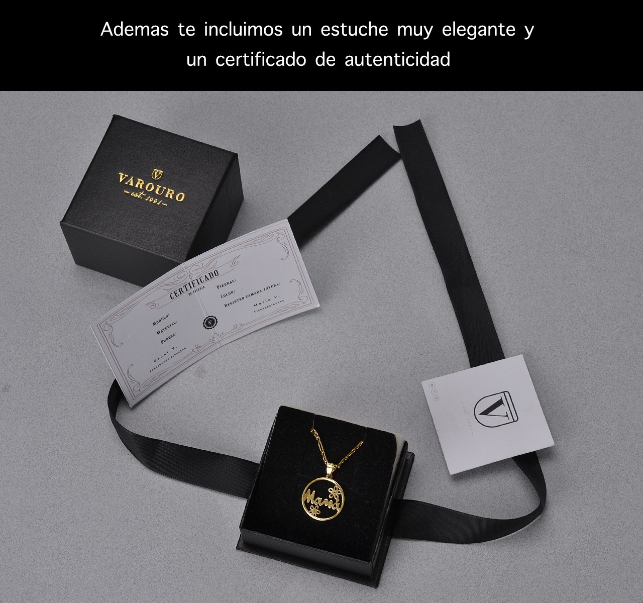 Dije Mamá Flores Oro Sólido 10k Amor + Cadena De Regalo