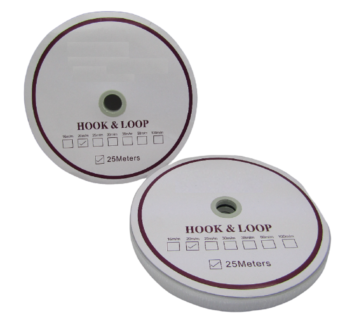 VELCRO O CONTACTEL SIMPLE 25 MM DE ANCHO CON 25 METROS GANCHO Y FELPA SEPARADOS