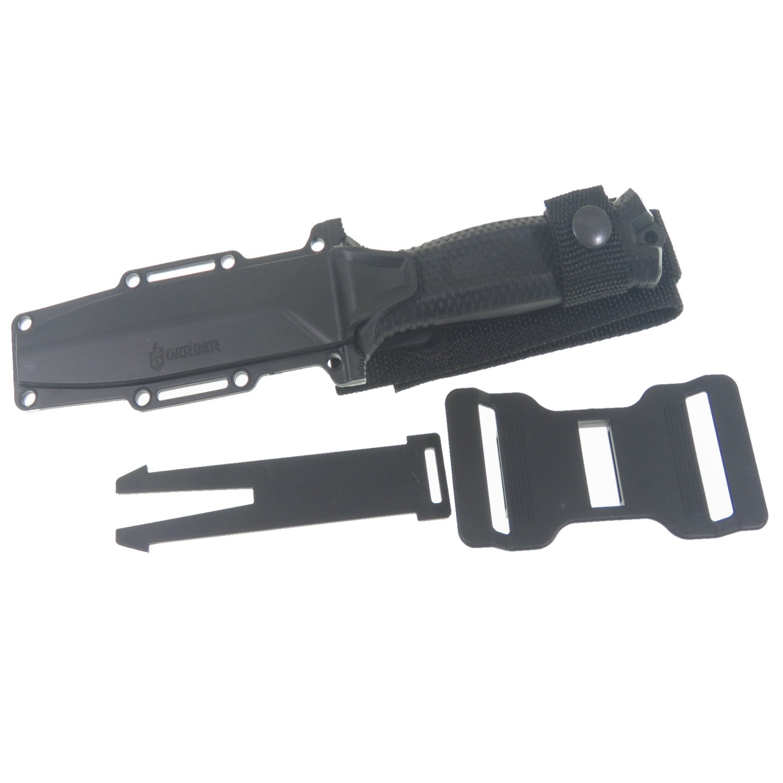 G1038 Gerber Cuchillo Strongarm Negro Filo Plano C/Fda