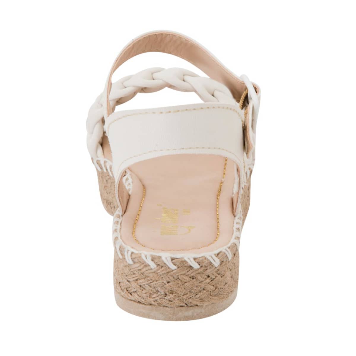 Sandalias para niña, color beige, marca Vivis Shoes Kids, con suela corrida y corte de pulsera, mod. 1033777